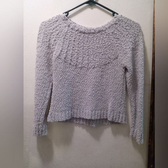 Wonder Nation’s Mix Yarn Stitch Pullover Sweater Gray - Picture 2 of 5